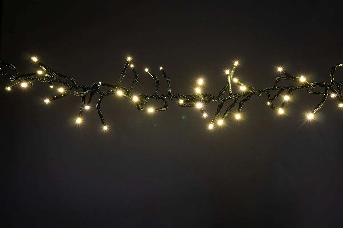 Microled clusterverlichting 2,5 meter warm wit
