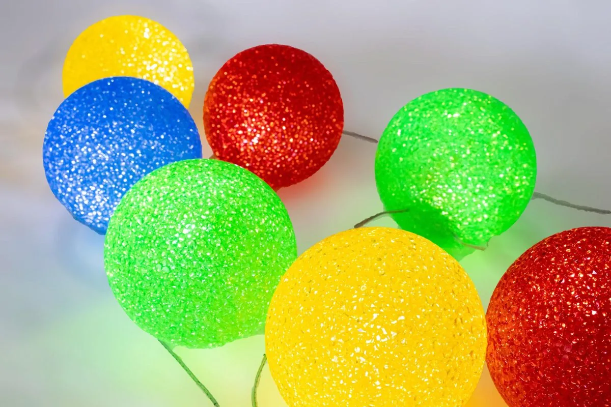 Ice balls 10 meter multi colour