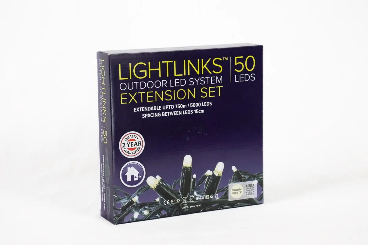 Lightlinks 50 LEDs 7,5 meter warm wit