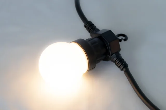 Feestverlichting 5 meter warm wit (mat)