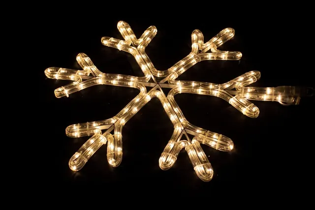 Sneeuwvlok met verlichting ∅45cm